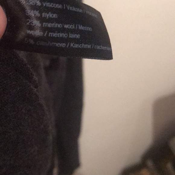 Beautiful ultra soft Marino wool/cashmere blend sweater dark grey - Picture 4 of 4